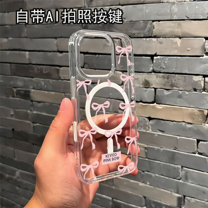 Bow Phone (Compatible Case with Magnetic MagSafe) Transparent