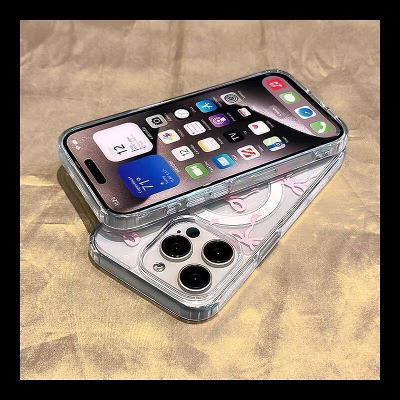 Bow Phone (Compatible Case with Magnetic MagSafe) Transparent