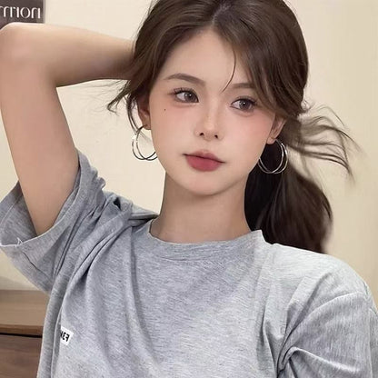 Alloy Hoop Earring Layered