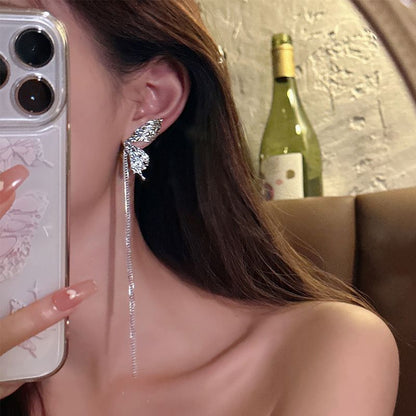 Earring Threader Alloy Butterfly