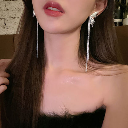 Earring Threader Alloy Butterfly