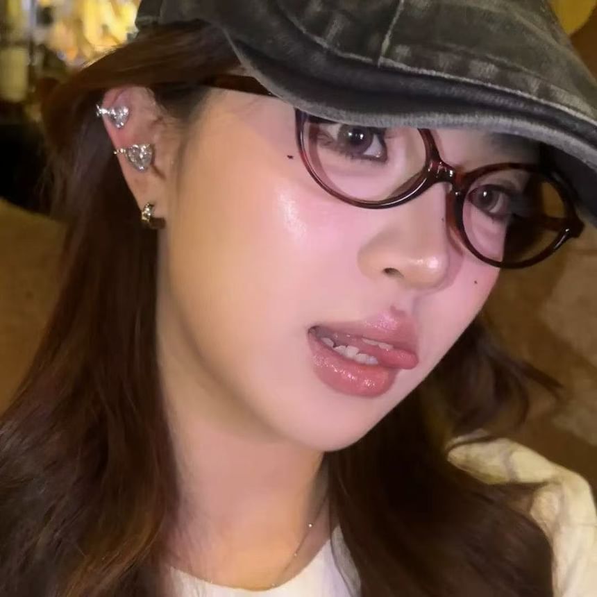 Heart Ear of 4: Cuff Rhinestone Set Alloy