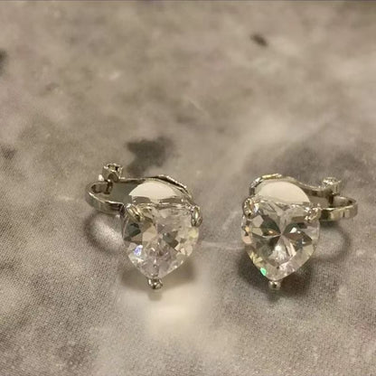 Heart Ear of 4: Cuff Rhinestone Set Alloy