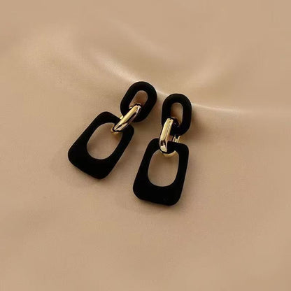 Alloy Geometric Dangle Earring Acrylic