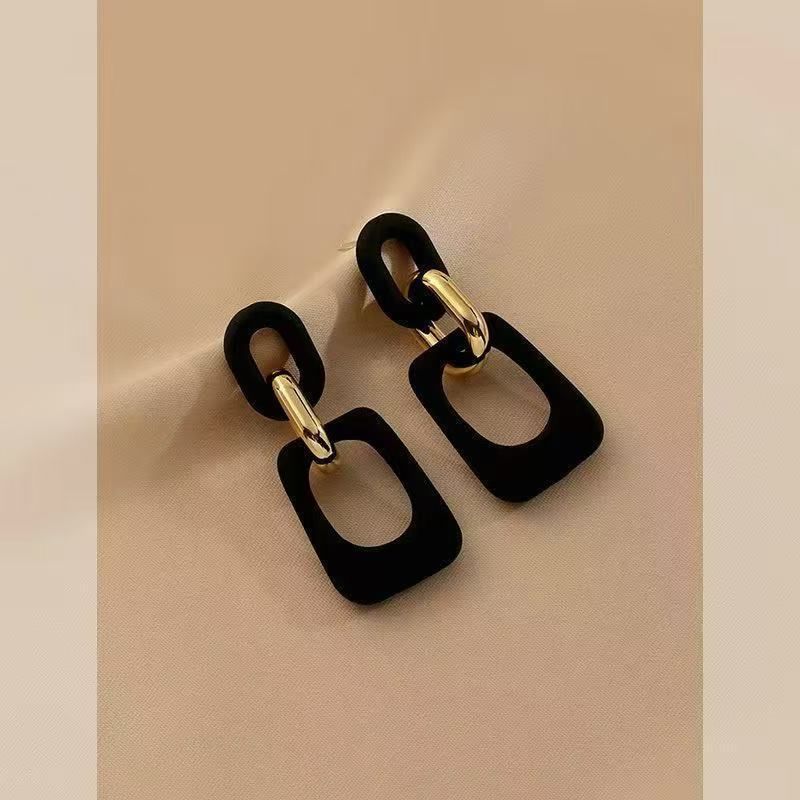 Alloy Geometric Dangle Earring Acrylic