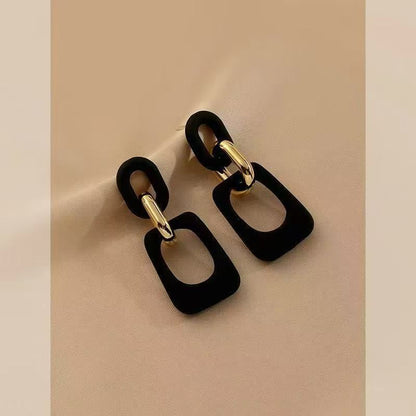 Alloy Geometric Dangle Earring Acrylic
