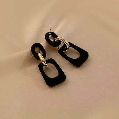 Alloy Geometric Dangle Earring Acrylic