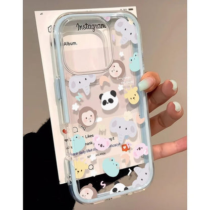 Transparent Case Phone Animal