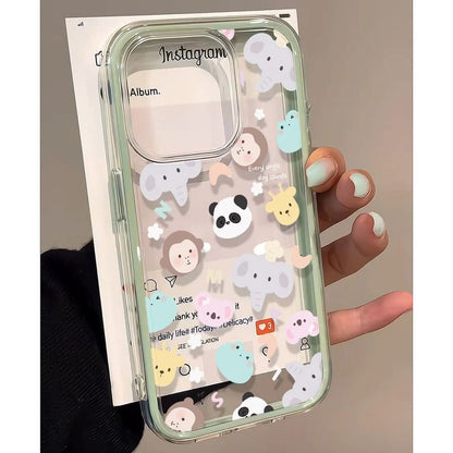 Transparent Case Phone Animal