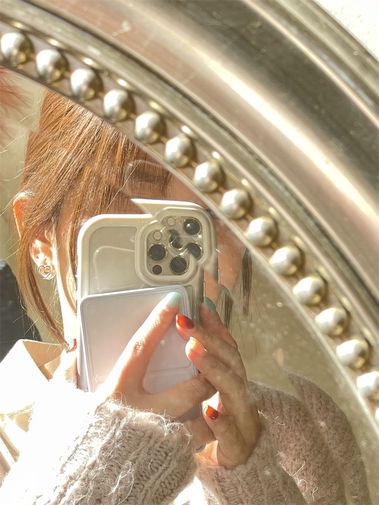 Leverback Heart Ear Sterling Stud Silver