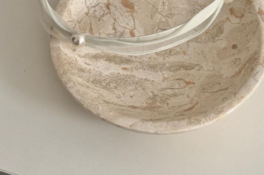 Faux Headband Mesh Pearl