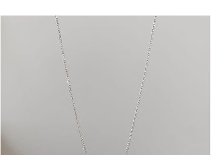 Pearl Beaded Sterling Necklace Faux Silver