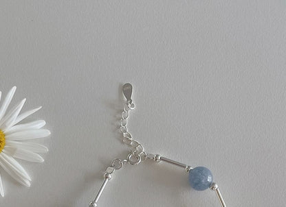 Bracelet Beaded Silver Sterling Gemstone