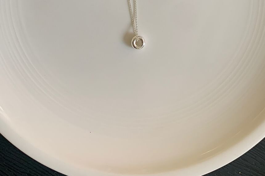 Necklace Bead Sterling Pendant Silver