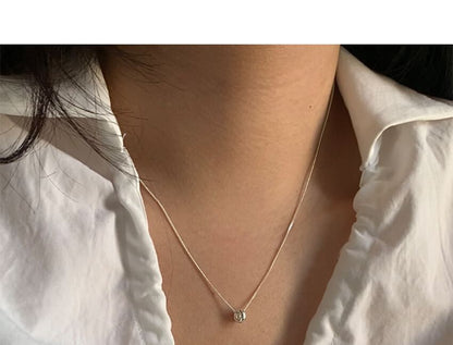 Necklace Bead Sterling Pendant Silver