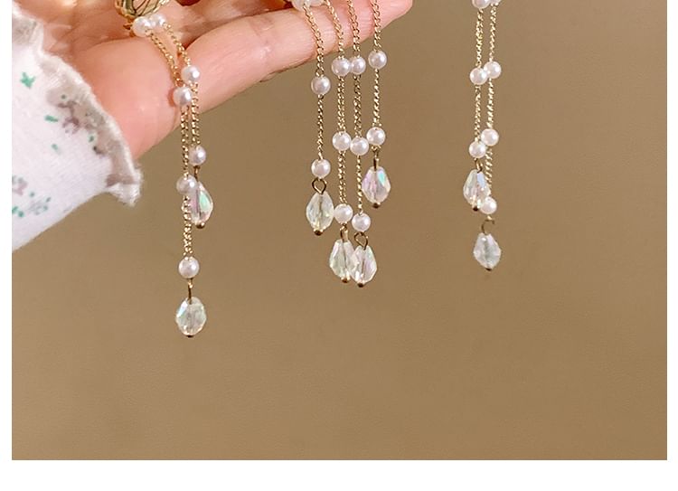 Hair Butterfly Faux Fringed Claw Pearl