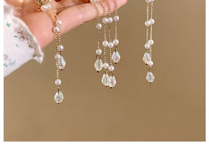 Hair Butterfly Faux Fringed Claw Pearl