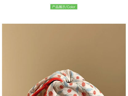 Floral Print Claw Fabric Hair