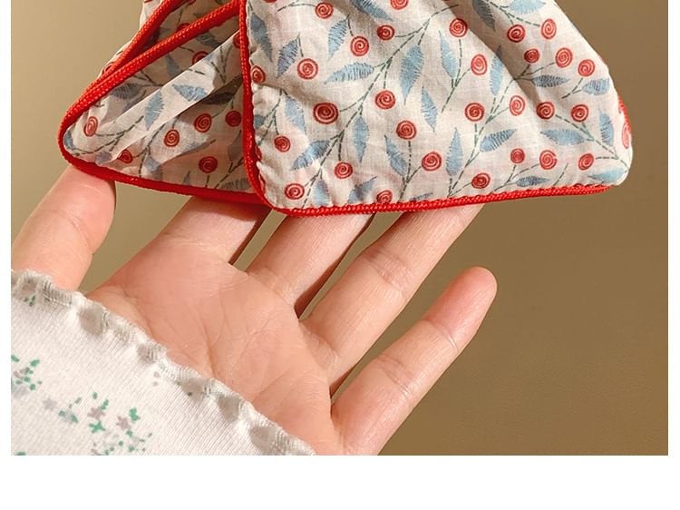 Floral Print Claw Fabric Hair