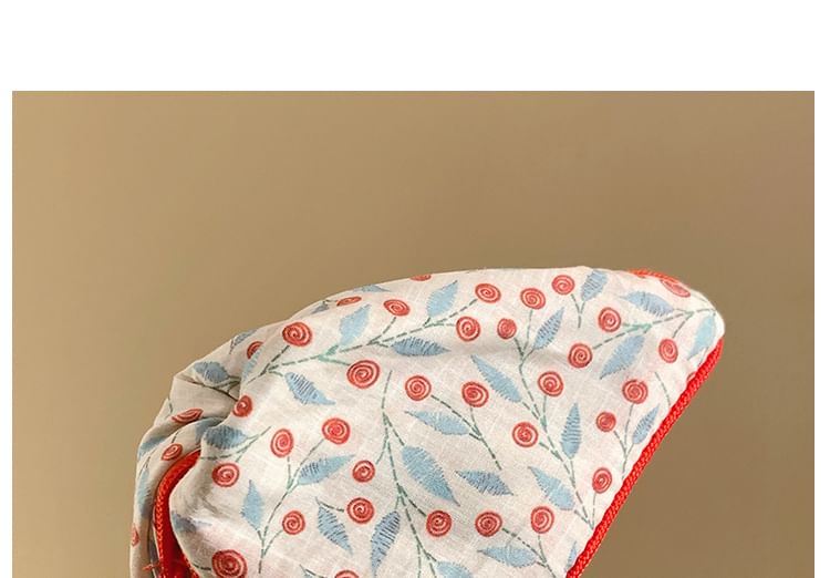 Floral Print Claw Fabric Hair