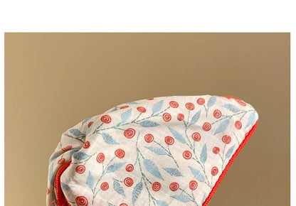 Floral Print Claw Fabric Hair