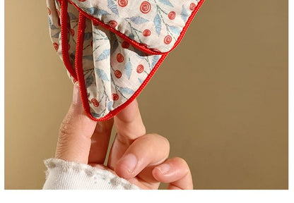 Floral Print Claw Fabric Hair