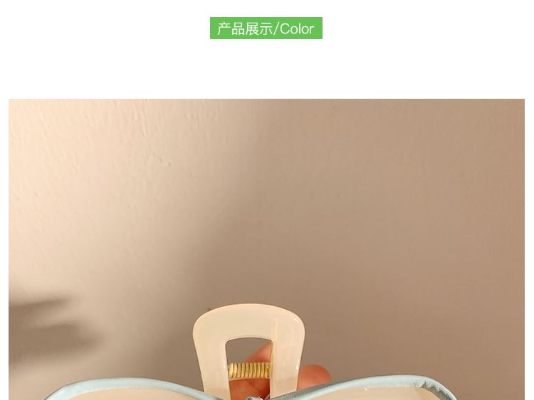 Bow Faux Hair Leather Claw