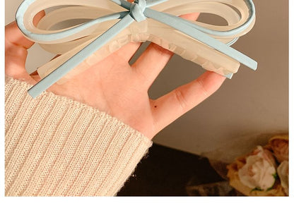 Bow Faux Hair Leather Claw