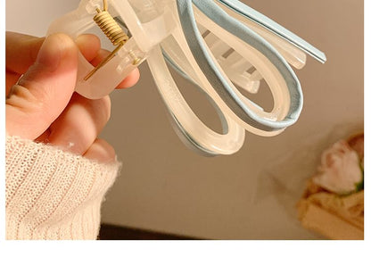 Bow Faux Hair Leather Claw