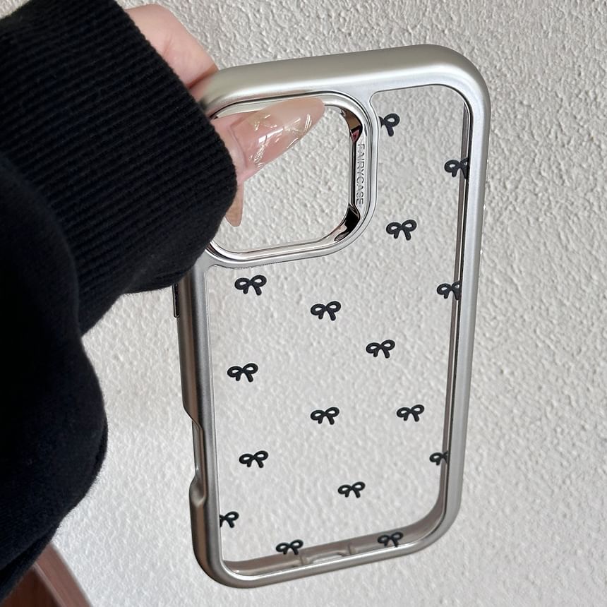 / Polka Dot Case Phone Bow