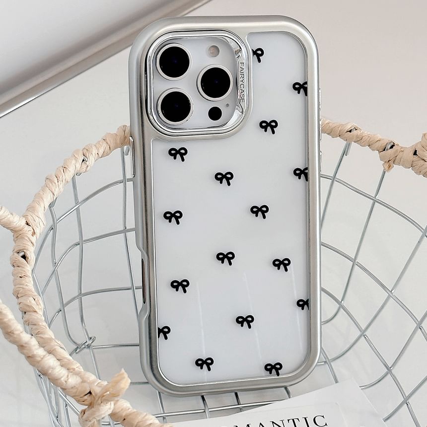 / Polka Dot Case Phone Bow