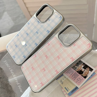Plaid Case Bow Phone