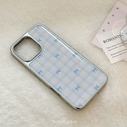 Plaid Case Bow Phone