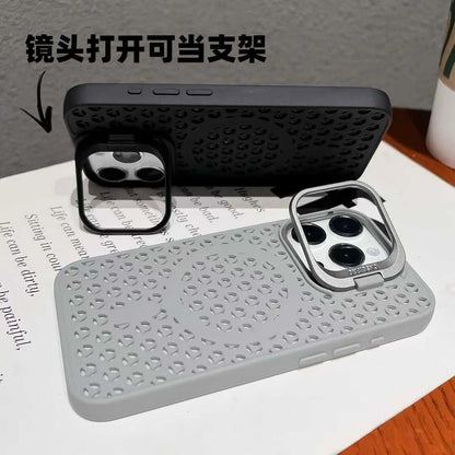 Case Plain Magnetic (Compatible Perforated MagSafe) with Phone