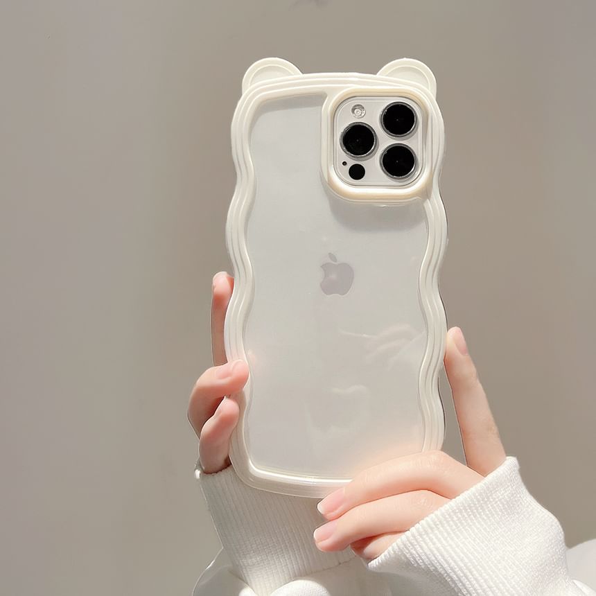 iPhone Case Bear Transparent Ear