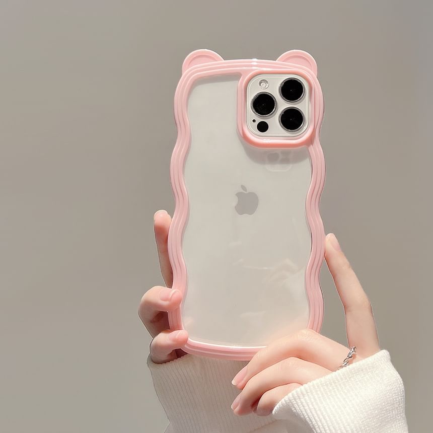 iPhone Case Bear Transparent Ear