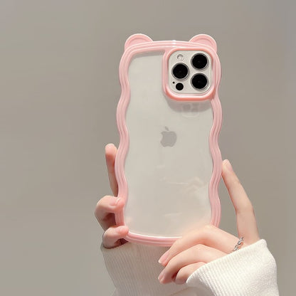 iPhone Case Bear Transparent Ear