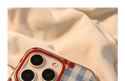 iPhone Print Case Strap / Cherry Set Beaded