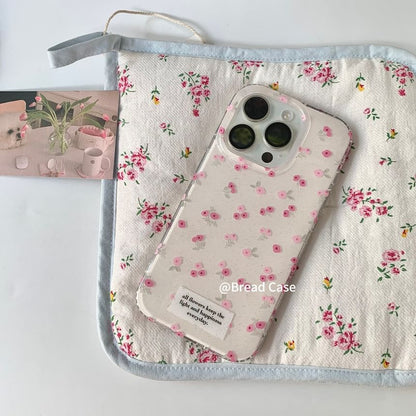 / Floral iPhone Print Beaded Case Set Strap