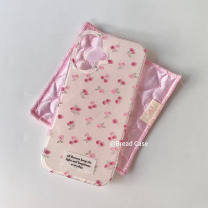 / Floral iPhone Print Beaded Case Set Strap