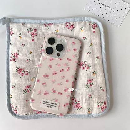 / Floral iPhone Print Beaded Case Set Strap