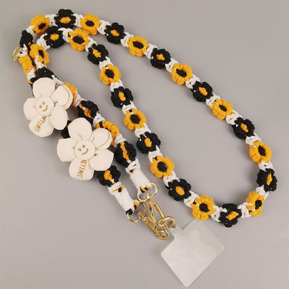 Flower Lanyard Pad Phone with