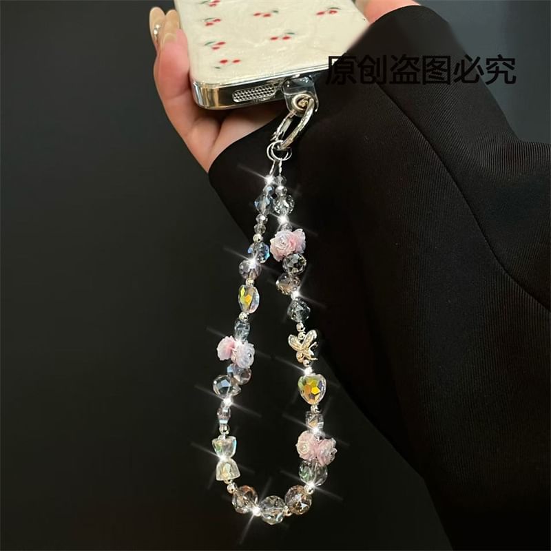 Flower with Pad Phone Lanyard