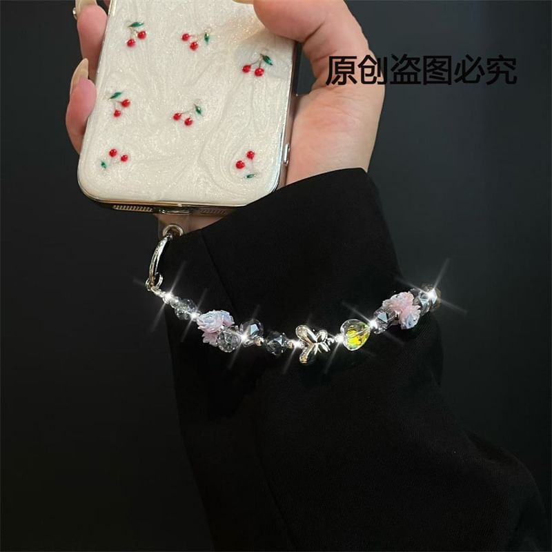 Flower with Pad Phone Lanyard