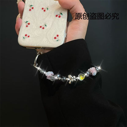 Flower with Pad Phone Lanyard