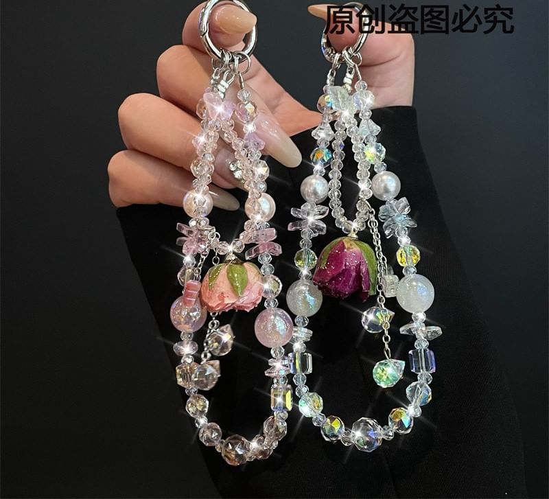 with Phone Lanyard Pad Beaded