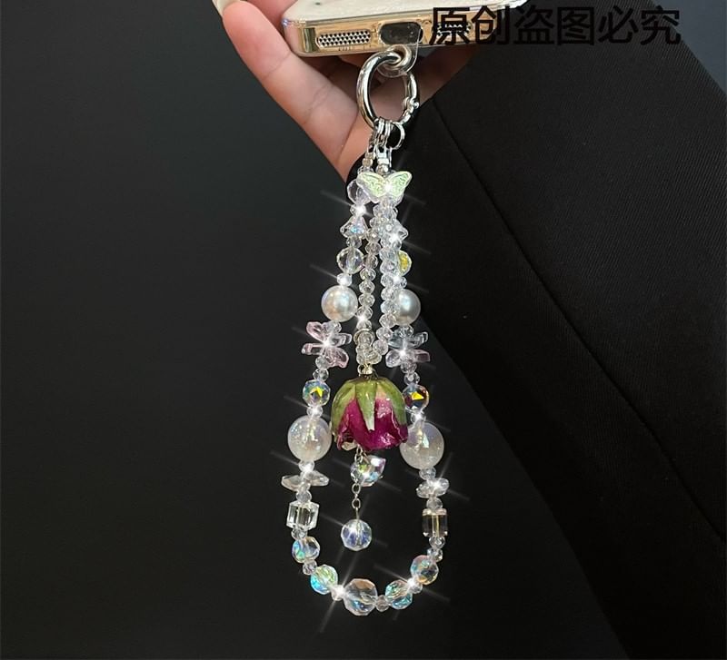 with Phone Lanyard Pad Beaded