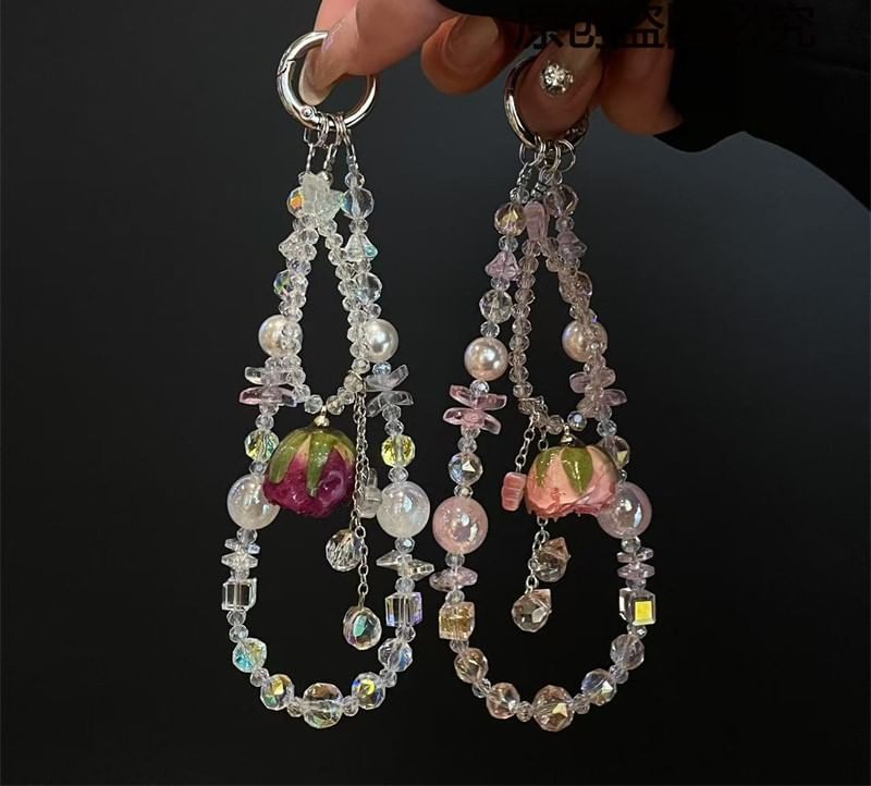 with Phone Lanyard Pad Beaded