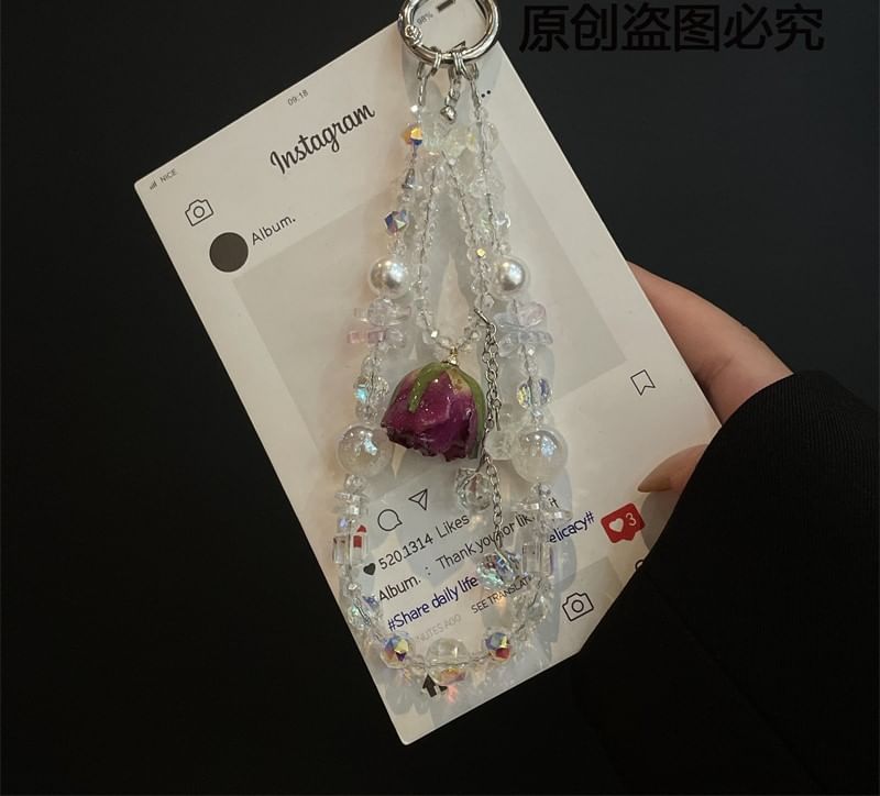 with Phone Lanyard Pad Beaded