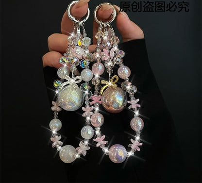 Pad Lanyard with Phone Pearl Faux